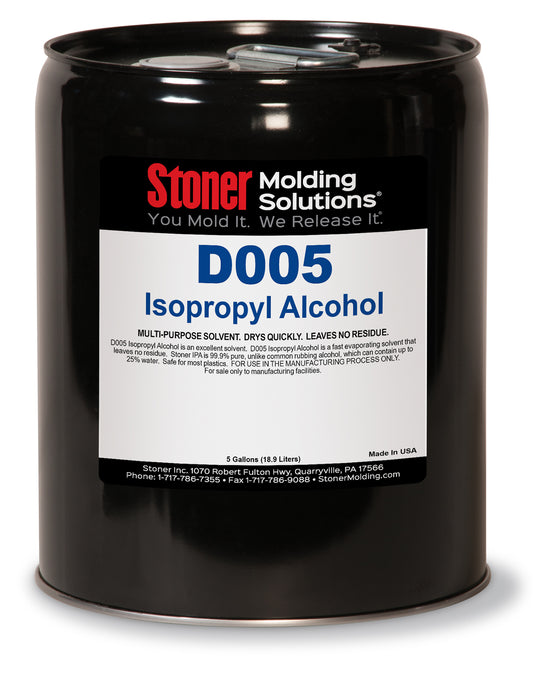 Isopropyl Alcohol, Stoner® D005, Cleaner (5 Gallon) - ST81008-PL