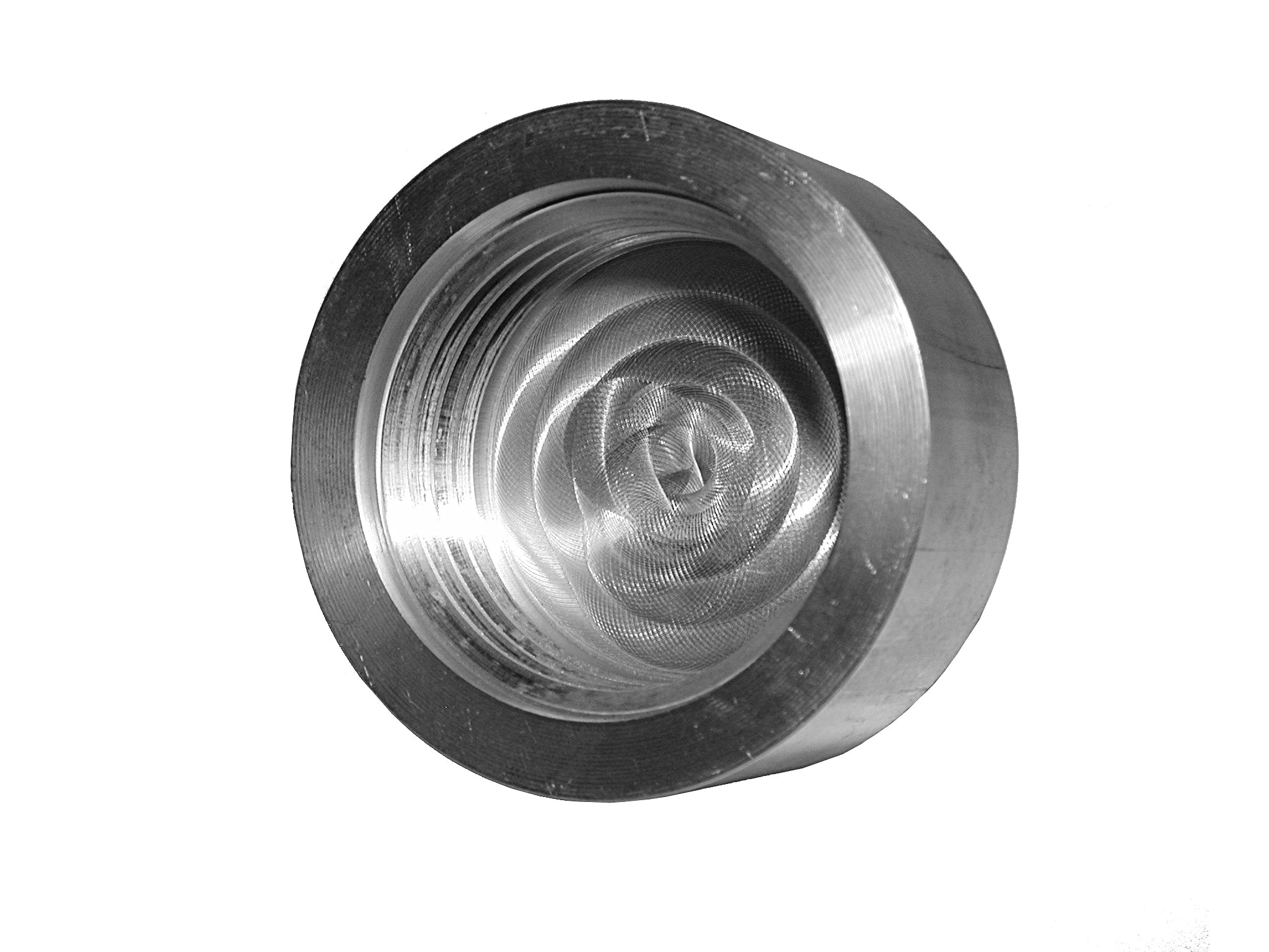 Machined and Threaded Aluminum Cap, 2-1/2