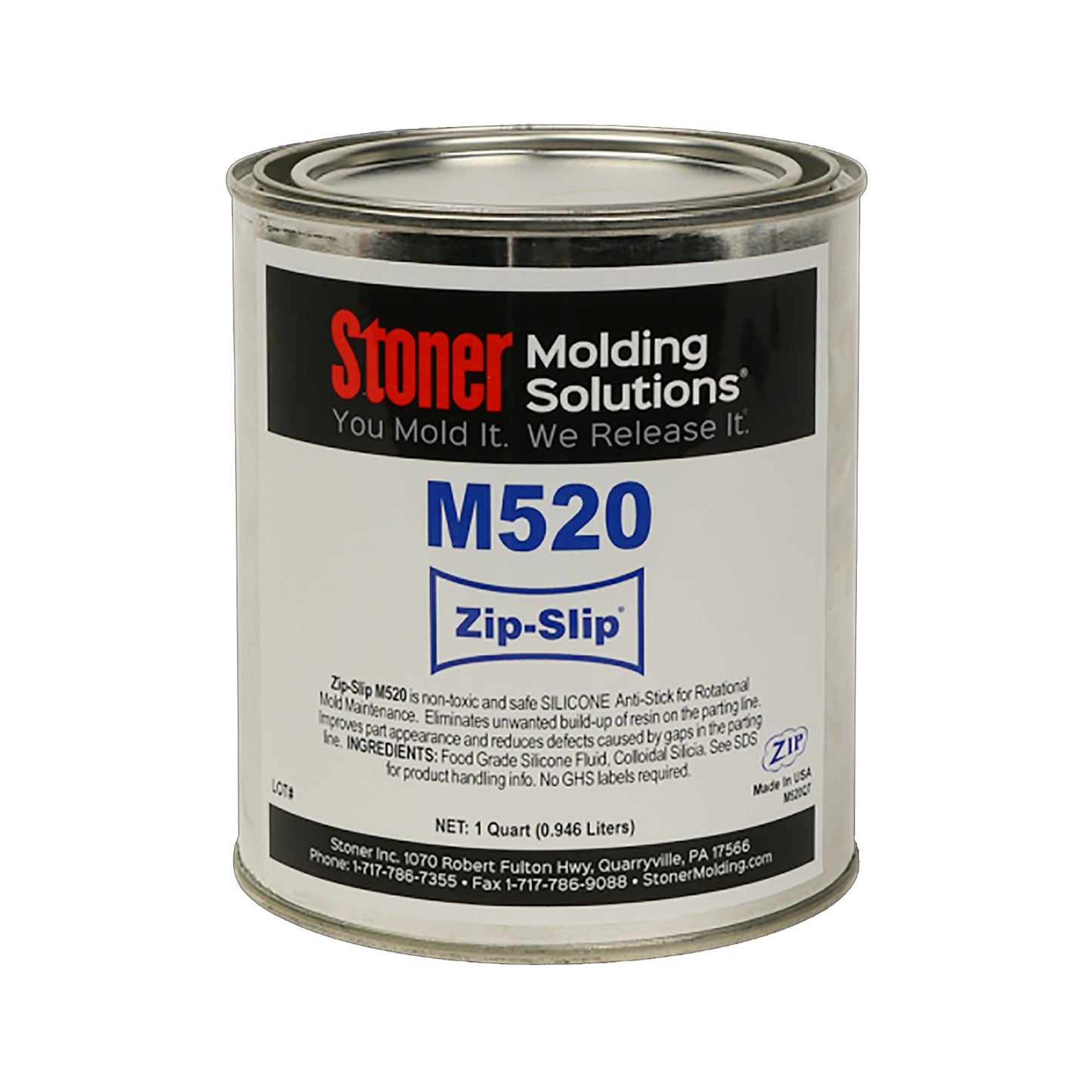 Antiadherente de silicona, Stoner® M520 ZIP-SLIP® (cuarto de galón) - KC5652-QT