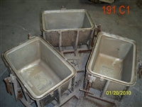 Cajas de arena para gatos con montaje de 3 moldes, moldes usados, grandes - 191C1OH